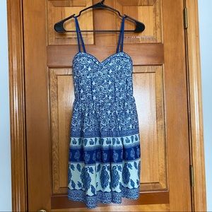 Blue Pattern Dress